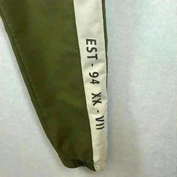 Rock Salt Cargo Joggers Size XL* Green Rayon Nylon Spandex - Picture 8 of 13